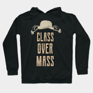 Class Over Mass Vintage Gentlemen Bowler Hat Hoodie